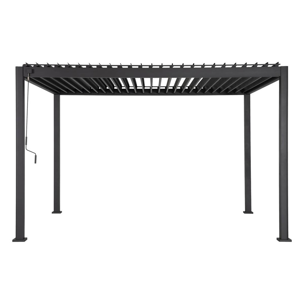 Pergola bioclimatique EVORA Graphite 4 x 3 m