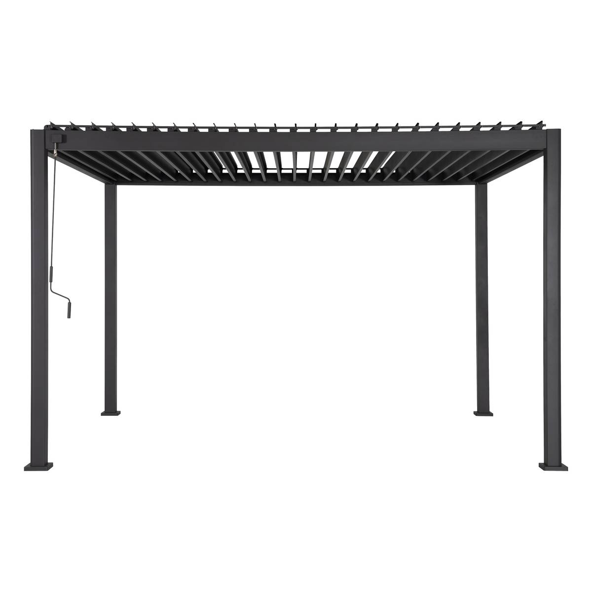 Pergola bioclimatique EVORA Graphite 4 x 3 m